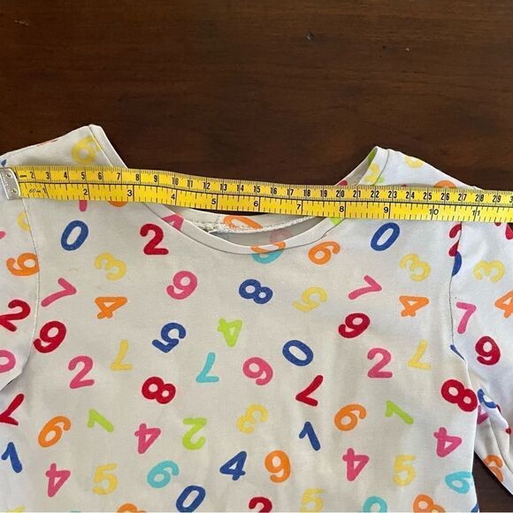 Handmade Girls Colorful Numbers Play Dress/ Tunic  with Pockets Size 4-6 - Picture 9 of 11